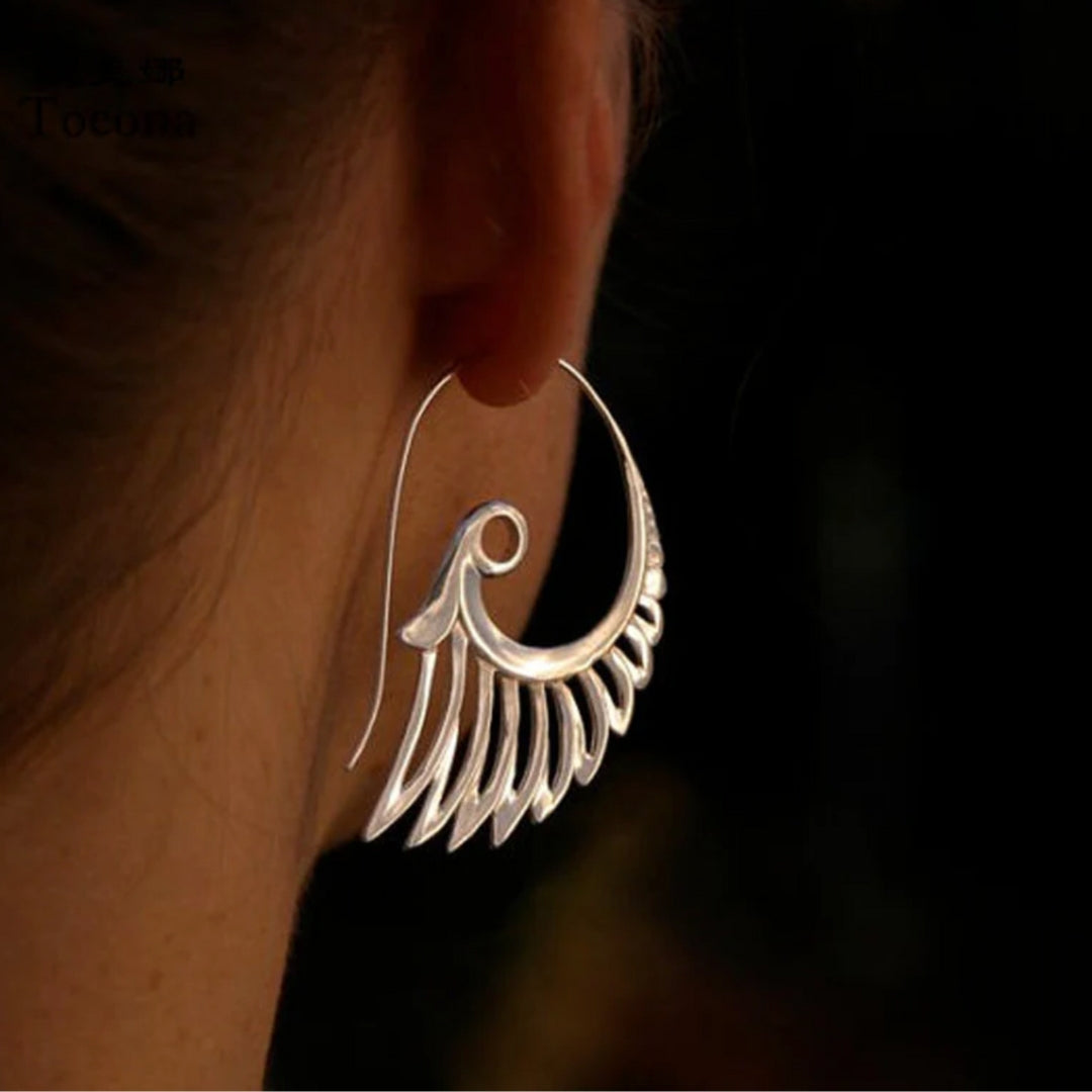 Ailes boucles d'oreilles en or